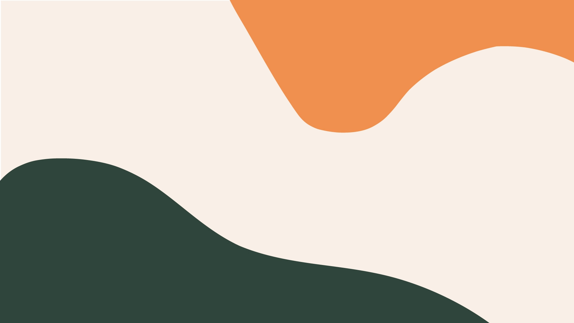 Abstract background with orange, cream, and green colors to give a tropical, warm feel.